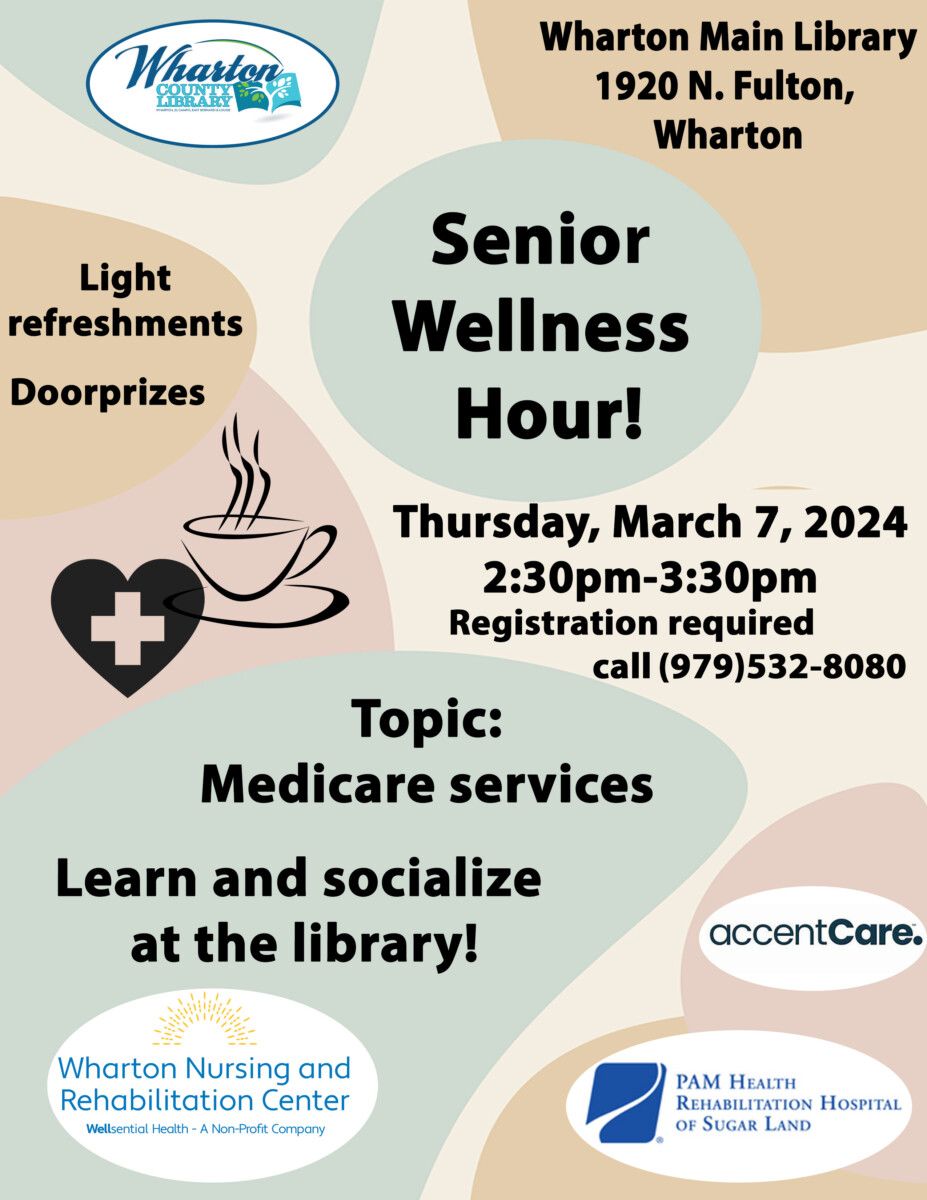 Picture Idea: Wharton Senior Wellness Hour Learn And Socialize At The Library